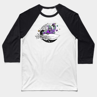 Skeleton surfer Baseball T-Shirt